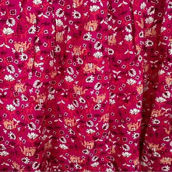 Anthropologie Maeve Isabel Embroidered Tunic Batik Print Embroidered Dress Small - Picture 5 of 7